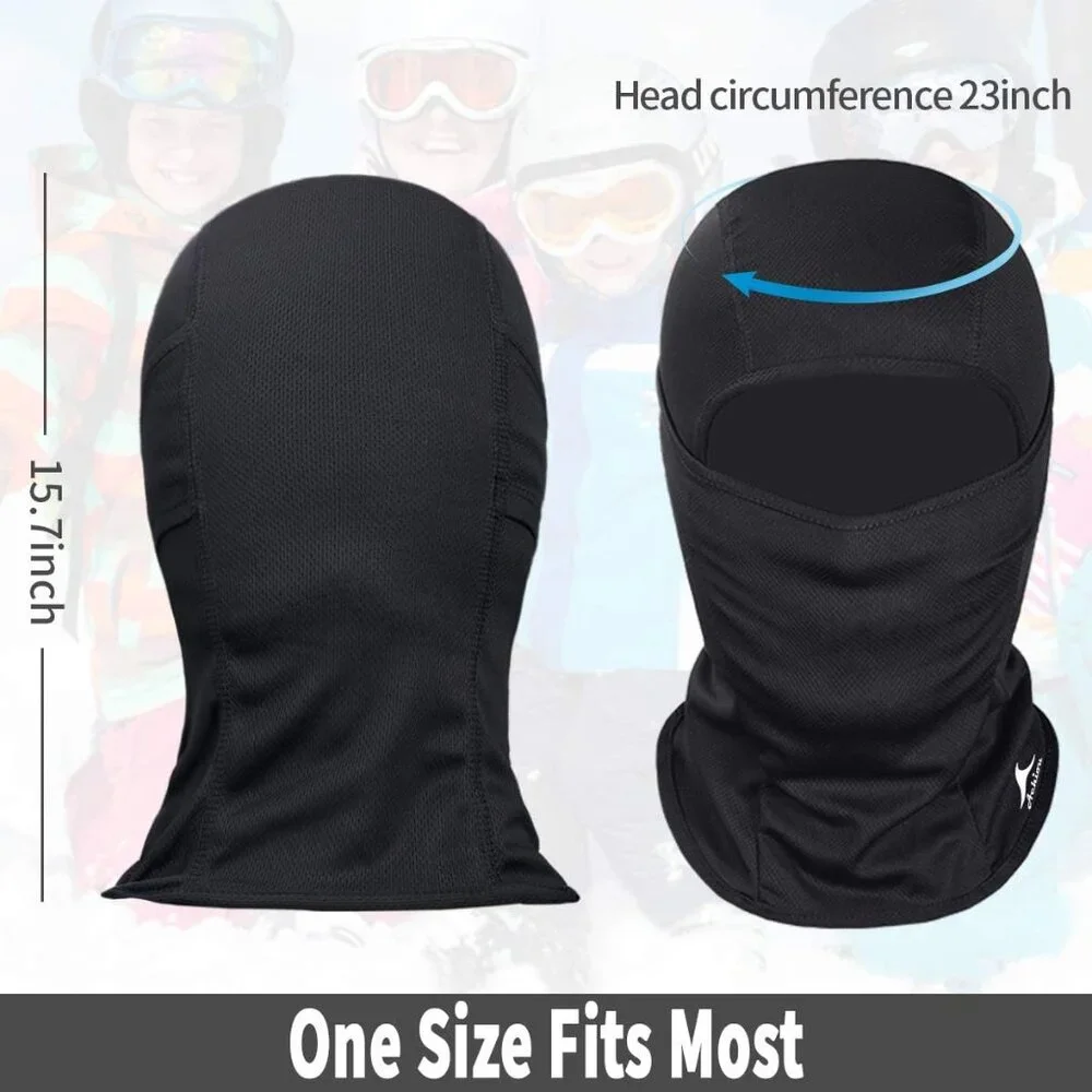 Skull Mask Men Women Balaclava Face Cover UV Protect Lightweight Ski Snowboard